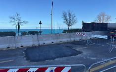 Lungomare, chiusa la voragine in viale Artale Alagona: pronta la riapertura