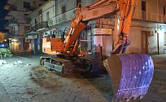 Colpo alla banca Baps di Zafferana Etnea: furto con escavatore, scardinato e portato via lo sportello del bancomat