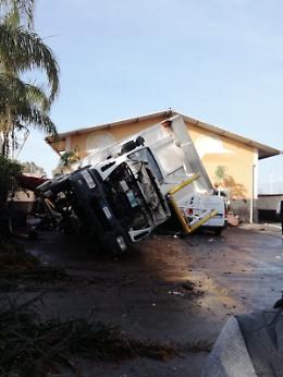 Catania: le immagini dei danni causati dalla tromba d'aria