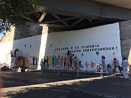 Catania, ecco il murales dei ragazzi del liceo artistico Emilio Greco
