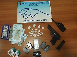 Trappeto Nord, trovata una pistola a salve e 34 dosi di cocaina