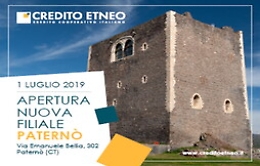 Dal 1&deg; luglio il Credito Etneo apre a Patern&ograve;