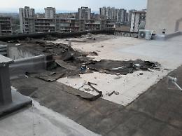 Catania, Villaggio Sant'agata: immobile fatiscente al viale Nitta