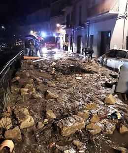 Nubifragio a Piazza Armerina, una famiglia salvata da vigili del fuoco