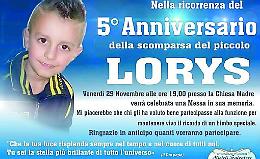 «Cinque anni senza Lorys», il ricordo di papà Davide