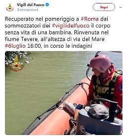 Sgomento a Roma, nel Tevere il corpo di una neonata