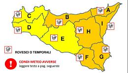 Meteo, Sicilia resta nella morsa del maltempo e l'allerta diventa arancione