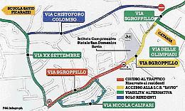 Catania, da oggi 2 anni di disagi con la chiusura di via Sgroppillo