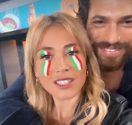 Euro2020, Diletta Leotta e Can Yaman all'Olimpico innamorati ma...non troppo
