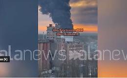 In fiamme depositivo di carburante in Russia (a 150 km dal confine con l'Ucraina)