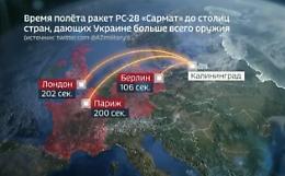 Sulla Tv russa: «In 200 secondi Parigi e Londra sparirebbero»