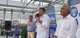 Salvini da Scicli rilancia il Ponte sullo Stretto: «Allo Stato costa più non farlo»