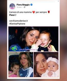 Denise, la madre Piera per i 18 anni dalla scomparsa: «Chiedo di postare sui social due hashtag»