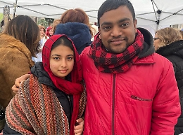 Sayaiur e Sabrina, la giovane coppia musulmana devota alla Santa