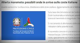Il sisma in Turchia fa scattare l'allerta tsunami su Siracusa, Catania e Messina: ma l'allarme &egrave; stato revocato