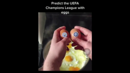 Una italiana vincerà la Champions League: il (bizzarro) pronostico delle uova