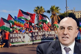 Contestazioni sull'esposizione dell'Esercito al Politeama, Crosetto: «Difendiamo anche gli "attivisti"» Cgil: «Doppia morale»