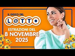 Lotto, 10eLotto e Superenalotto: le estrazioni e le quote del 8 novembre 2025 