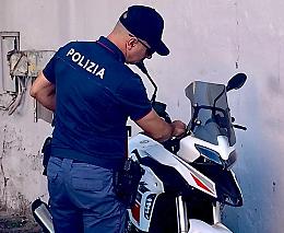 Moto di grossa cilindrata rubata, recuperata dalla Polizia grazie al GPS