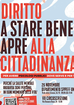 A Palermo la campagna "Diritto a Stare Bene": eventi, confronto e raccolta firme il 26 novembre