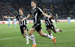 Udinese-Napoli: Zaniolo incontenibile, Ekkelenkamp  segna un eurogol e la squadra di Conte perde ancora