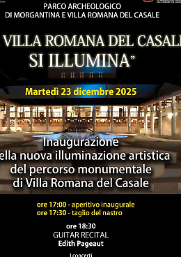 Piazza Armerina, la Villa Romana del Casale si veste di luce