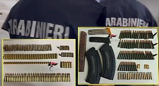 Al Pigno il covo dei Kalashnikov: l'arsenale individuato e sequestrato dai carabinieri