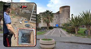 Castello Ursino, preso il ladro di rame che ha lasciato al buio il museo: beccato con 40 kg di cavi