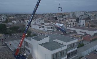 A Catania arriva il primo aereo-scuola d&rsquo;Italia per futuri tecnici aeronautici: un vero jet nel centro storico