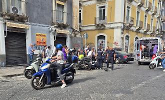 Scontro tra auto e moto a Catania: coinvolto un uomo in carrozzina