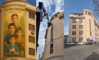 San Cristoforo, si lavora al murales per i "quattro picciriddi" uccisi 50 anni fa dalla mafia