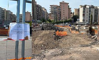 Catania, si fermano i lavori in via Palazzotto: posti i sigilli nel cantiere del supermercato