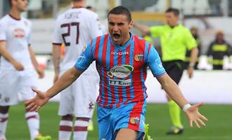 Gonzalo Bergessio attaccante del Catania negli anni della Serie A