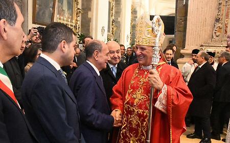 Schifani, Galvagno e Trantino al Pontificale di Sant'Agata: l'omaggio della politica alla Patrona