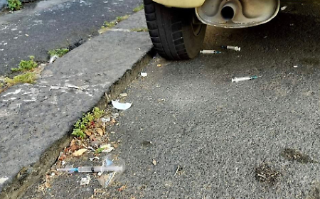 Allarme a Picanello: siringhe abbandonate mettono a rischio bambini e animali