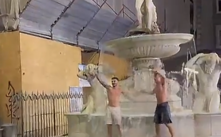 Tifosi della Spagna in festa sull'Amenano, bufera sui social: parla il sindaco Trantino