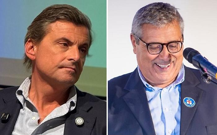 da sinistra Calenda, Cuffaro