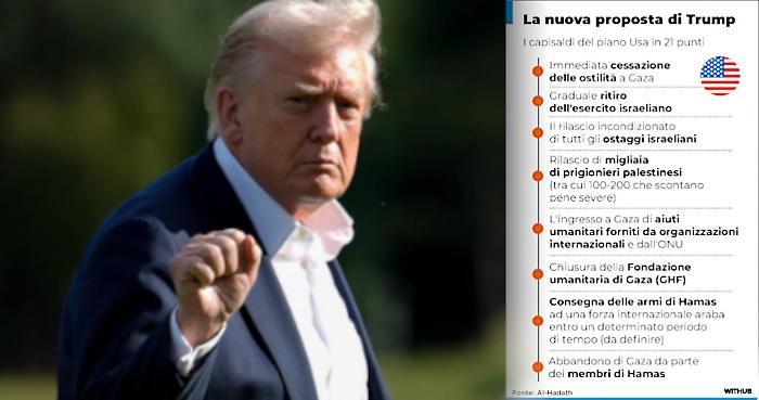 Ostaggi liberi, ritiro dell'Idf: ecco il piano di Trump in 21 punti per il futuro di Gaza
