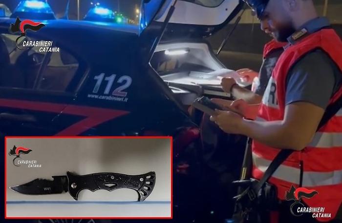 Aggressione a Fiumefreddo: 49enne denunciato per lesioni aggravate, coltelli sequestrati e riprese al vaglio