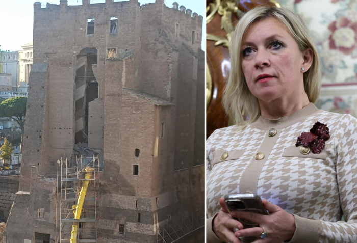Crollo ai Fori Imperiali, Zakharova: "Se l'Italia aiuta l'Ucraina, crollerà tutta". Farnesina convoca l'ambasciatore russo