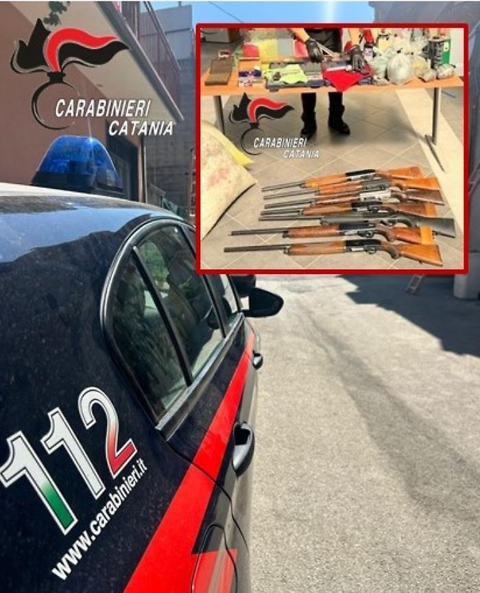 Scordia, sequestrati oltre 13 kg di polvere da sparo e 2.089 munizioni: denunciato un 57enne