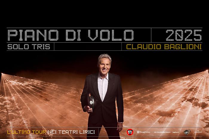 Baglioni in Sicilia con "Piano di volo", concerto-racconto al pianoforte