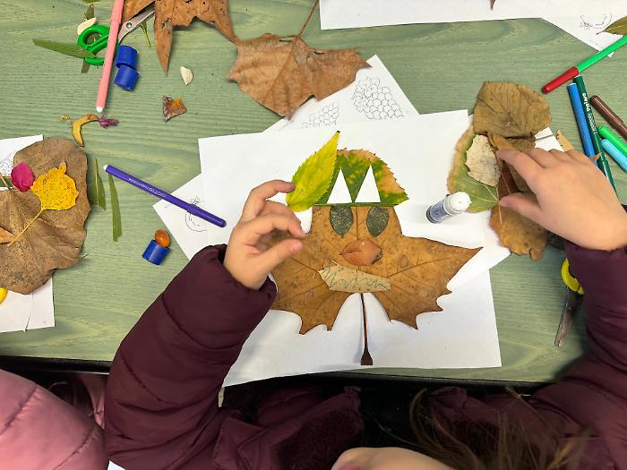 Dalla natura al ritratto: collage creativo all'Orto Botanico di Catania per bambine e bambini