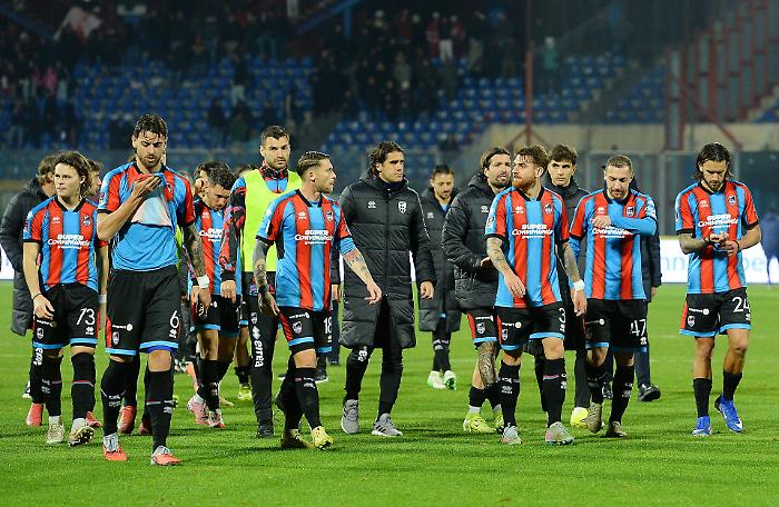 La delusione dei giocatori del Catania