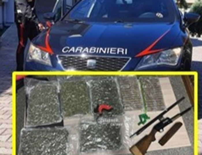 Blitz a Palagonia: 11,4 kg di droga e fucile con matricola abrasa, denunciato un 40enne
