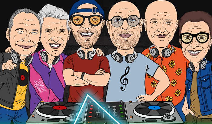 Quattro ragazzi di ieri pronti ad animare una notte da discoteca