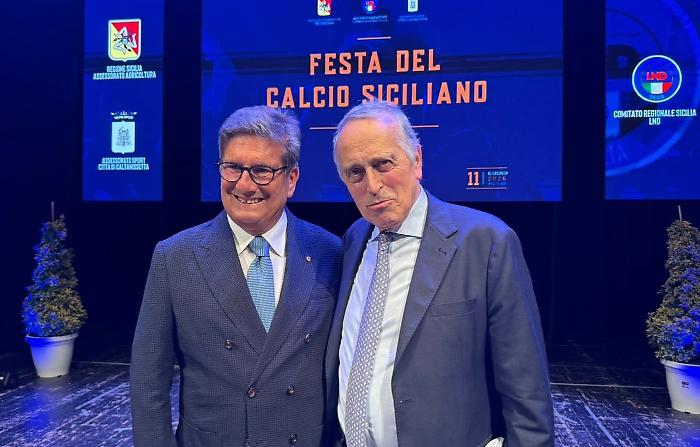 La festa del calcio siciliano incorona la stagione: il prestigio della presenza di Giancarlo Abete