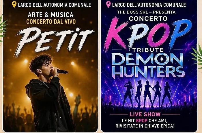 Da Petit al fenomeno K-Pop: Priolo si accende con due grandi appuntamenti il 17 e il 22 agosto